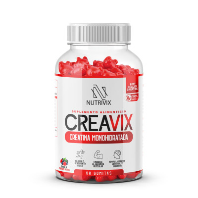CREAVIX – Creatina Monohidratada - 60 Gomitas de 2,5 gr c/u